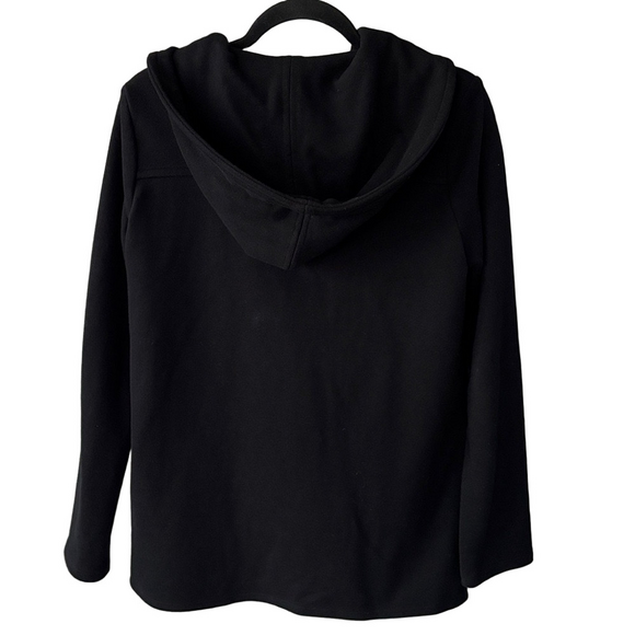 James Perse Black Double-Breasted Hoodie Jacket – Size 2 - Picture 5 of 6